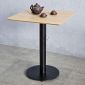 Bàn cafe vuông 60x60cm gỗ plywood chân sắt tròn CFD68257