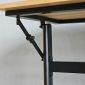 Bàn đào tạo gấp gọn 140x60cm gỗ cao su SPD68243