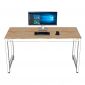 Bàn làm việc 140x60cm gỗ cao su hệ URA HBUR002