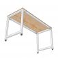 Bàn làm việc 140x60cm gỗ cao su hệ URA HBUR002