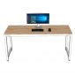 Bàn làm việc 160x60cm gỗ cao su hệ URA HBUR003