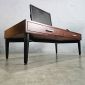 Bàn làm việc ngồi bệt có ngăn kéo 120x60cm chân sắt Cone IDE001