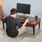 Bàn làm việc ngồi bệt có ngăn kéo 120x60cm chân sắt Cone IDE001
