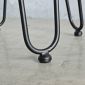 Ghế đôn vuông 35x35cm gỗ cao su chân sắt Hairpin GCF304