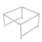 Chân sắt lắp ráp cho bàn cụm 2 chỗ 120x120cm hệ URA HCUR008