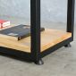 Kệ sách 4 tầng 60x30x120cm gỗ cao su lắp ráp KS68313