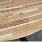 Bàn ăn tròn VEXA 120cm gỗ tràm chân sắt BA68230
