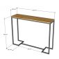 Bàn Console 120x30x90m gỗ tràm CST096