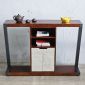 Bàn Console 120x30x85cm gỗ cao su chân chữ Z CST097