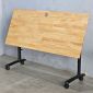 Bàn đào tạo mặt gấp 140x60cm gỗ cao su SPD68244