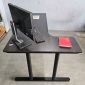 Bàn chữ L 160x100cm gỗ cao su hệ TIO HBTO029