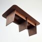 Bàn họp chữ nhật 240x120cm chân bằng gỗ cao su BH68009