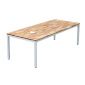 Bàn chữ nhật 240x100cm gỗ tràm chân sắt hệ UConcept HBUC064