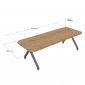Bàn họp ARVO 240x100cm gỗ cao su chân sắt BH68015