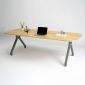 Bàn họp ARVO 240x100cm gỗ cao su chân sắt BH68015