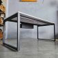 Bàn làm việc có hộp điện 180x90cm gỗ cao su hệ Rectang HBRT108