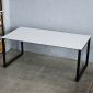 Bàn làm việc có hộp điện 180x90cm gỗ cao su hệ Rectang HBRT108