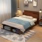 Giường ngủ 120x220cm gỗ cao su có hộc kéo GN68051