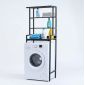 Kệ máy giặt đa năng 67x45x195cm gỗ cao su KMG68021
