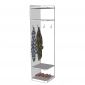Kệ quần áo góc 40x40x170cm gỗ cao su TQA68057