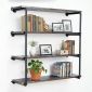 Kệ ống nước treo tường 4 tầng 120x30cm gỗ tràm PPF017