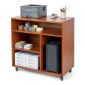 Kệ máy in di động 80x40x75cm gỗ cao su KMI68007