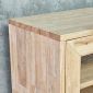 Tủ trưng bày cửa kính NOLAN 100x30x120cm gỗ cao su KTB68217
