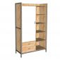 Tủ quần áo KADO 120x50x200cm gỗ cao su TQA68060