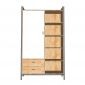 Tủ quần áo KADO 120x50x200cm gỗ cao su TQA68060