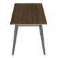 Bàn ăn chữ nhật 140x75cm gỗ plywood chân sắt hệ Tứ Giác Côn BA68232