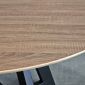 Bàn ăn tròn 120x120cm gỗ plywood chân sắt BA68231
