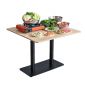 Bàn ăn vuông MEKO 95x95cm gỗ plywood chân sắt BA68233