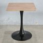 Bàn cafe vuông 60x60cm gỗ plywood chân sắt Tolix CFD68254