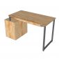 Bàn làm việc PODI 140x60cm gỗ cao su BD68149