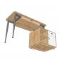 Bàn làm việc ZETA 160x60cm gỗ cao su chân CONE BD68152