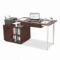 Bàn làm việc ZETA 160x60cm gỗ cao su chân CONE BD68152