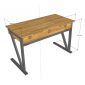 Bàn phòng thu StudioDesk 120x60cm gỗ cao su SD68027