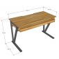 Bàn phòng thu StudioDesk 120x60cm gỗ cao su SD68027