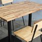 Combo bàn chữ nhật 120x70cm và 4 ghế ăn BBA181