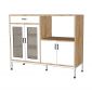 Kệ tủ bếp đa năng KALA 120x40x95cm gỗ cao su KB68063