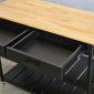 Kệ bếp di động PAXO 105x45x95 gỗ cao su KB68065