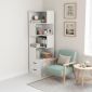 Kệ sách góc tường CUBIX 45x45x160cm gỗ cao su KGT68040 Kệ sách góc tường CUBIX 45x45x160cm gỗ cao su KGT68040