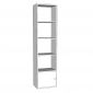 Kệ sách ZENO 40x28x160cm gỗ cao su KS68329
