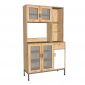Tủ bếp đa năng REMO 100x40x160cm gỗ cao su KB68062