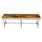 Bàn chân ống nước sắt TANDI 240x60x75cm gỗ tự nhiên BD68154