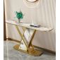 Bàn console 120x30x85cm mặt đá ceramic chân sắt CST101