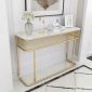 Bàn console 120x30x85cm mặt đá ceramic chân sắt CST104