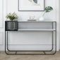 Bàn console 120x30x85cm mặt đá ceramic chân sắt CST105