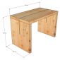 Bàn ăn chữ nhật 80x45x55cm gỗ thông BA68241