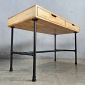 Bàn chân ống nước sắt RONEX 120x60x75cm gỗ cao su BD68153